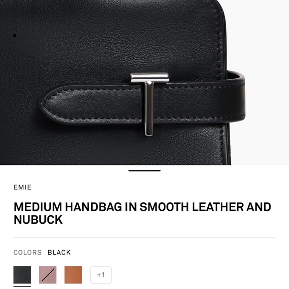 Le Tanneur - EMIE MEDIUM HANDBAG IN SMOOTH LEATHER AND NUBUCK - Picture 2 of 10